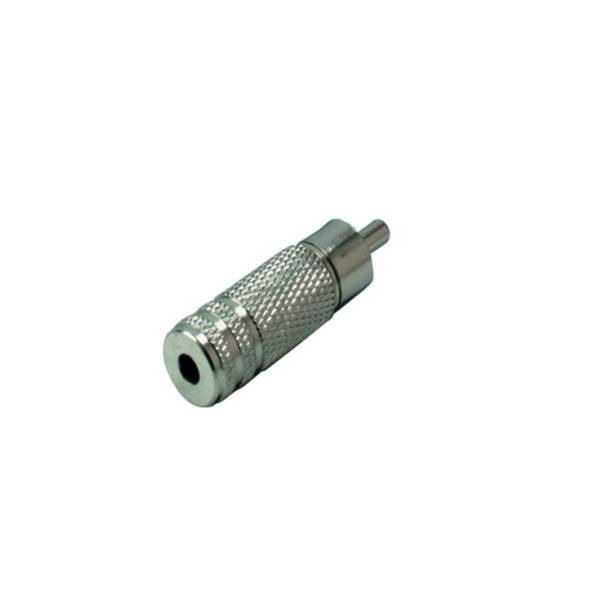 KABELBUDE.EU Audio-Adapter Cinch-Stecker auf 3,5 mm Klinkenbuchse Mono Metall