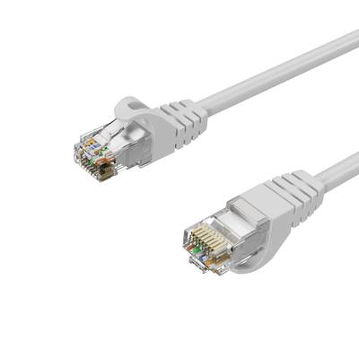 Netzwerkkabel RJ45 LAN Kabel, Ethernet Kabel, S/FTP, PIMF, Rohkabel Cat 7 Halogenfrei Weiß 3,00m