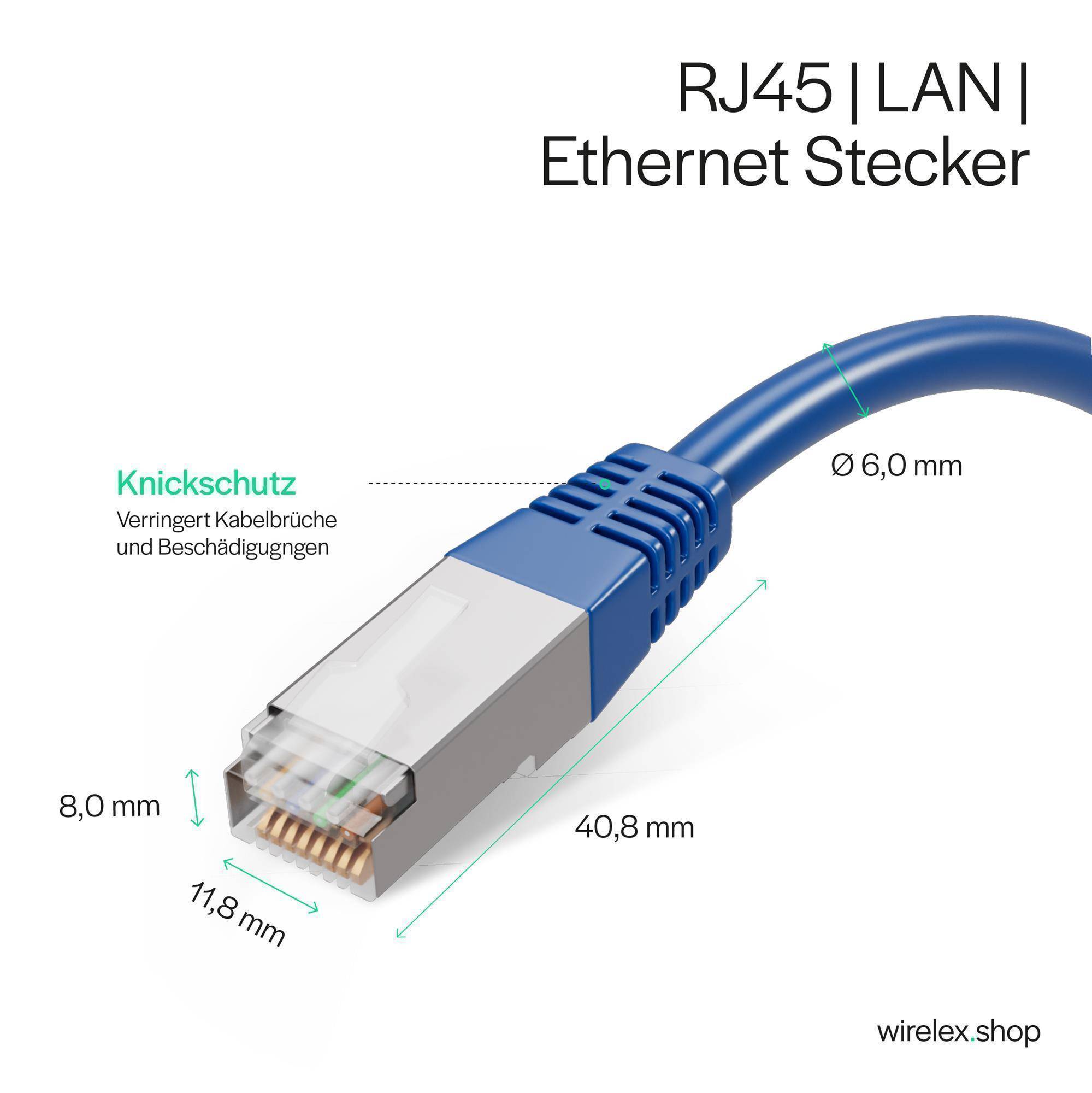 Patchkabel cat 6 S/FTP PIMF Halogenfrei blau 1m-1