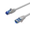 Netzwerkkabel, RJ45 LAN Kabel, Ethernet Cat 6A, S/FTP, PIMF, vergoldete Kontakte Grau 1,00m