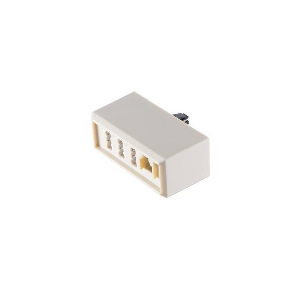 TAE F-Stecker NFN Western-Buchse 6/4 Adapter Telefon Modular Verbinder RJ11 Kupplung Weiß