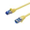 Netzwerkkabel, RJ45 LAN Kabel, Ethernet Cat 6A, S/FTP, PIMF, vergoldete Kontakte Gelb 10,00m
