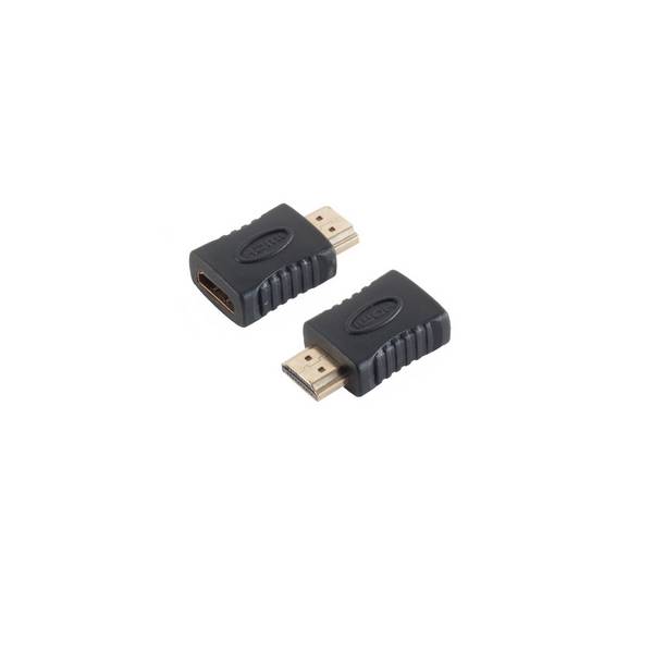 HDMI Adapter Stecker Buchse Kupplung Konverter vergoldet 4K 8,16 GBit/s Schwarz