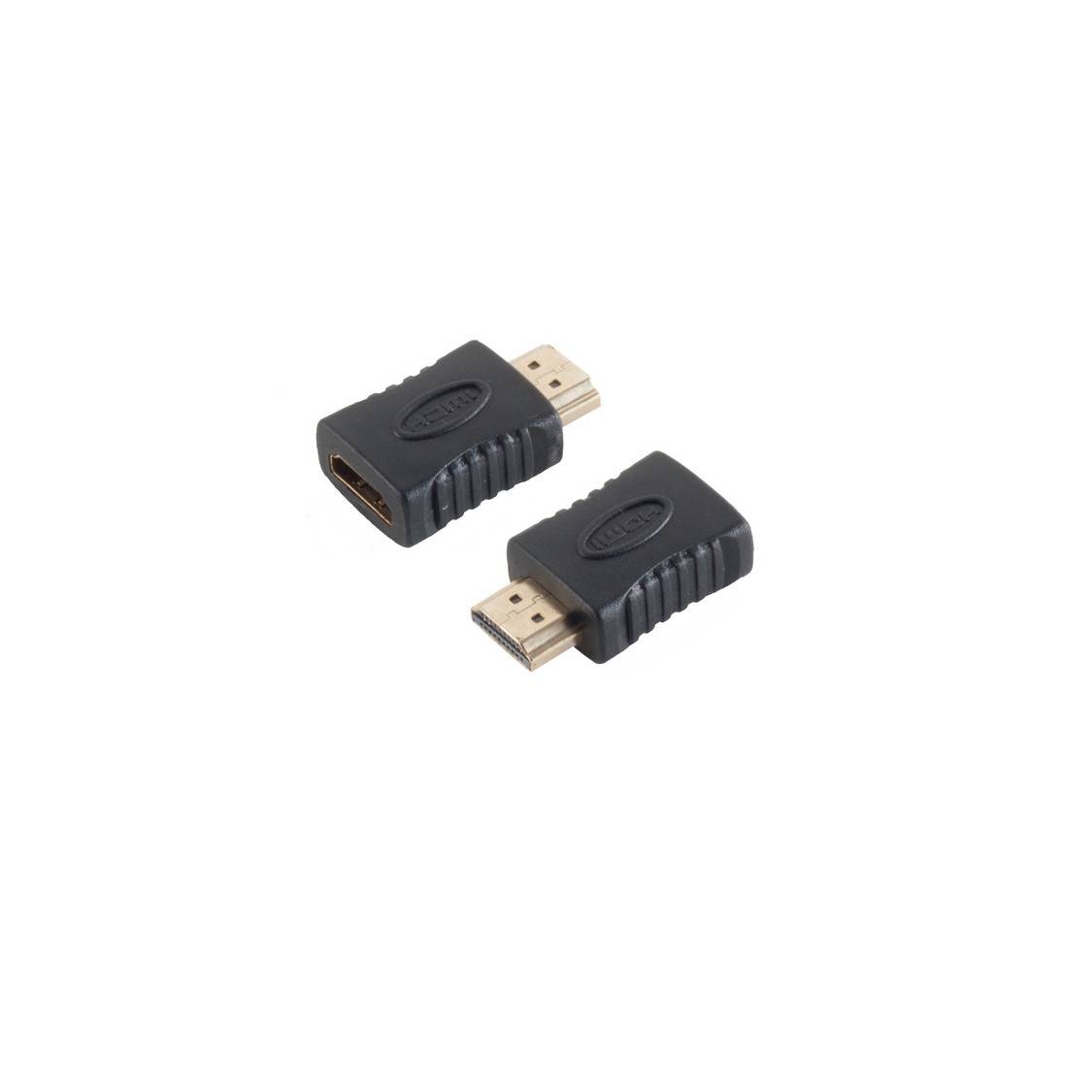 HDMI Adapter Stecker Buchse Kupplung Konverter vergoldet 4K 8,16 GBit/s Schwarz-0