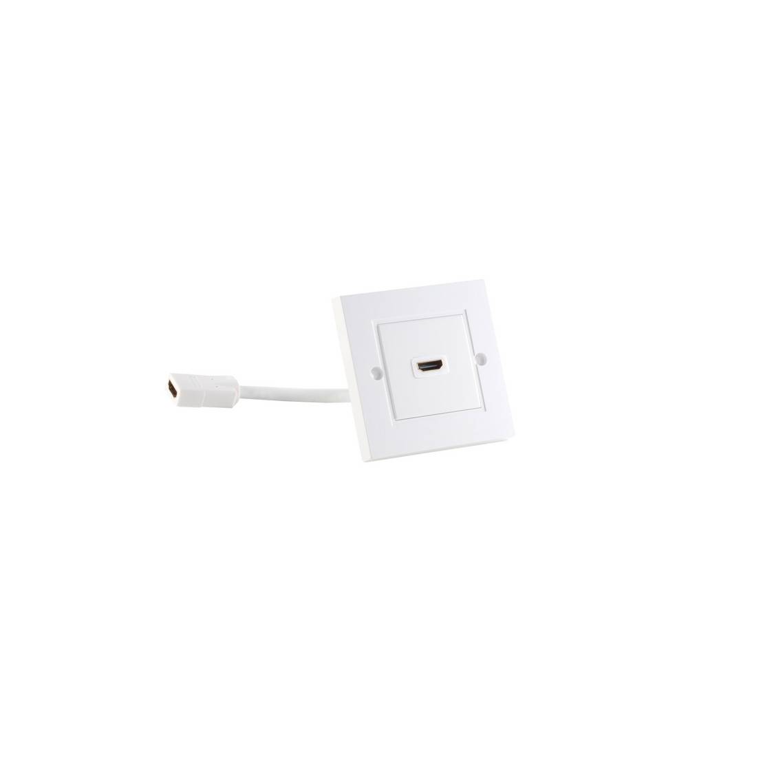 HDMI Wanddose 1xHDMI Buchse mit Kabelverlängerung-0