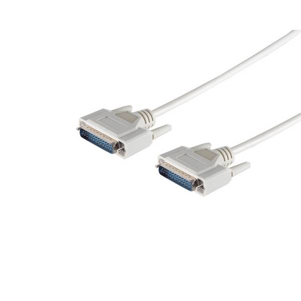 SUB-D Anschlusskabel D-Sub Kabel 25-polig Stecker Doppelseitig Vergossen 5m Signalübertragung Datenkabel