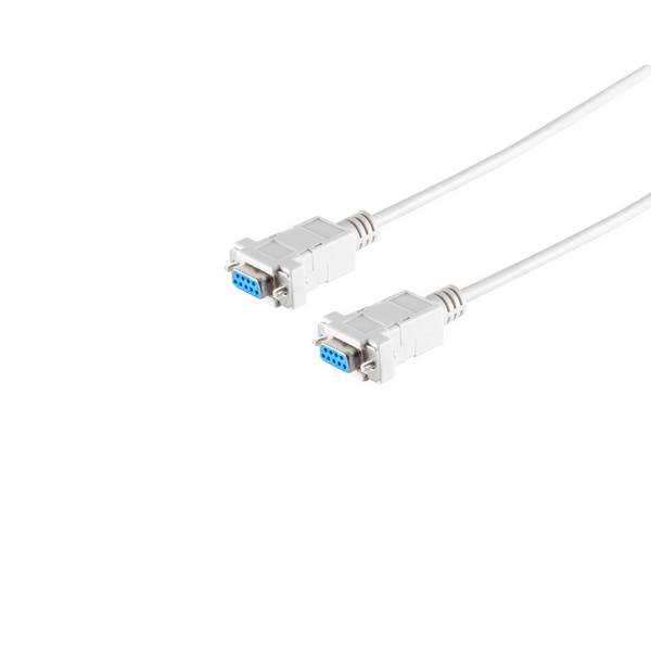 Null-Modem-Kabel Serielles Kabel RS232 2x 9-pol. Sub-D-Buchse 1,8m AWG 28 Kupfergemisch