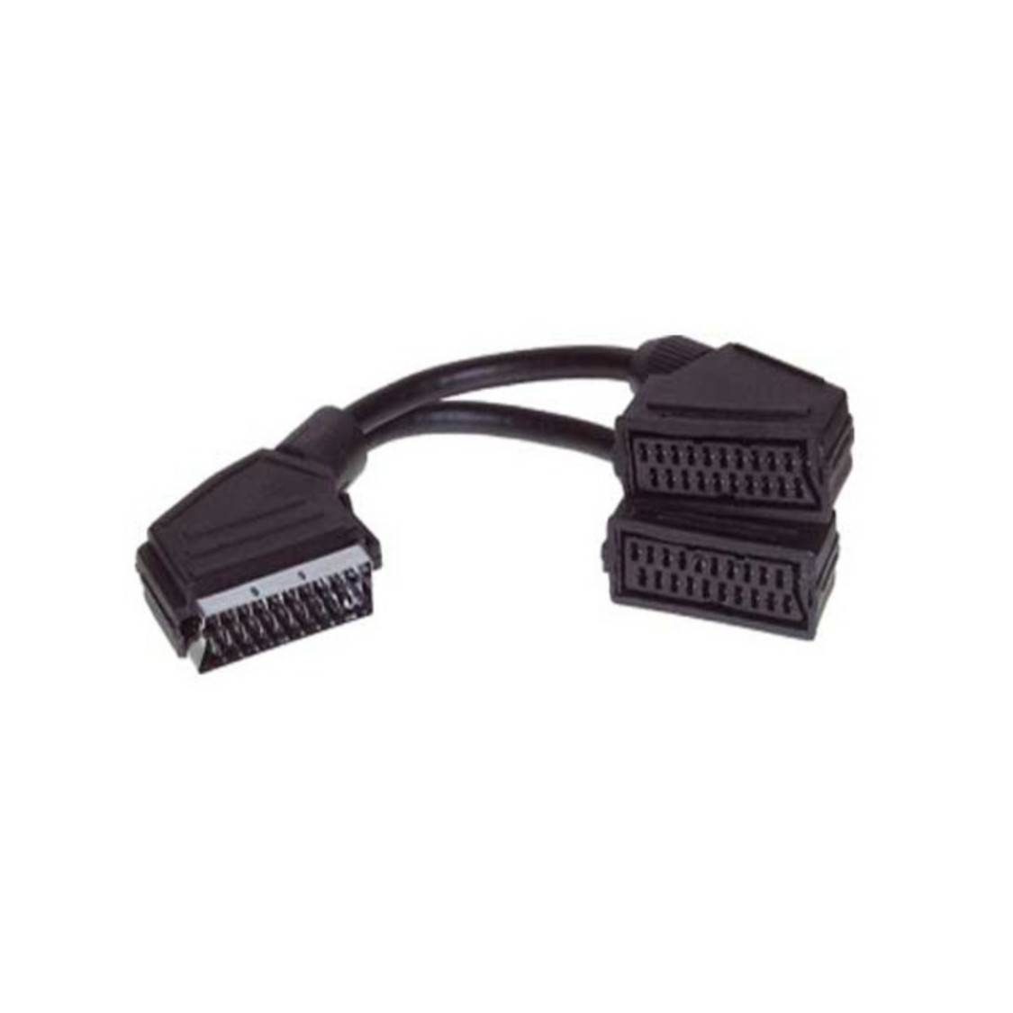 Scart-Verteiler, vollverschaltet, Kabelvers. 0,2m-0