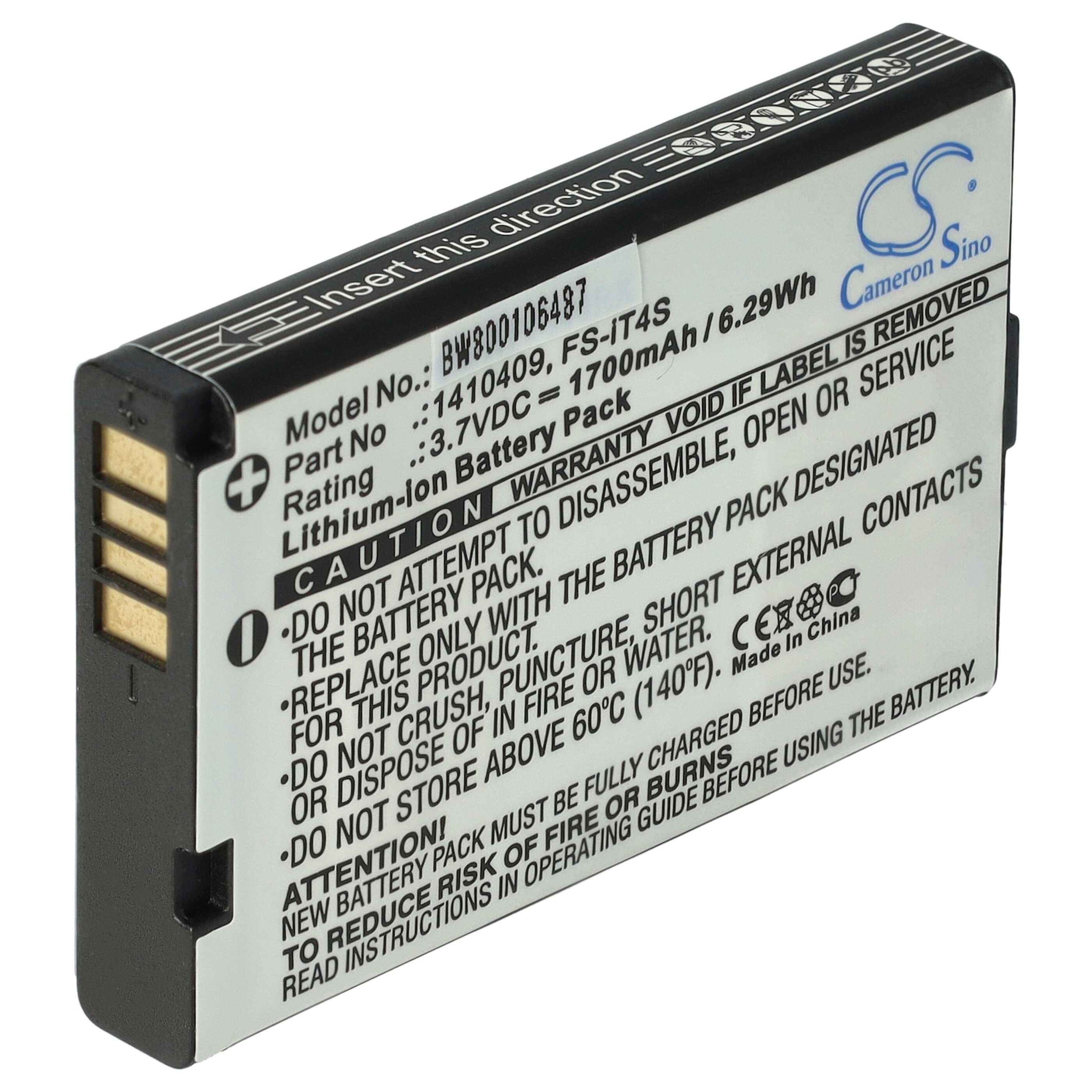 vhbw Akku kompatibel mit Reely GT4 EVO | Gamepad Controller (1700 mAh, 3,7 V, Li-Ion)-0