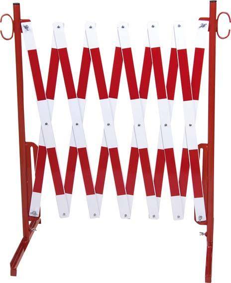 Scherengitter 4,0x1,0m rot-weiss-0