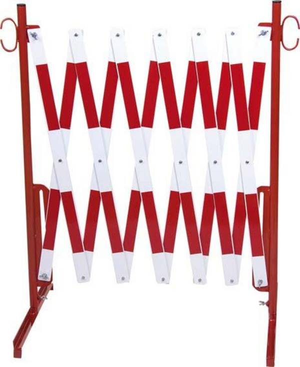 Scherengitter 4,0x1,0m rot-weiss