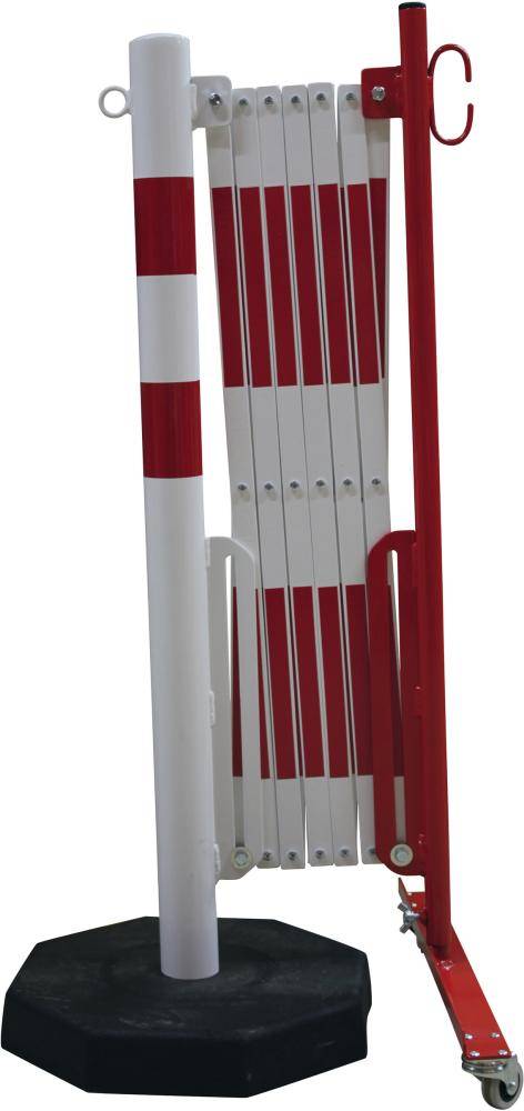 Sperrfosten D60mm rot-weiss Platte-0