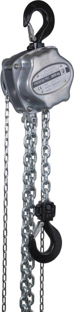 Stirnradflaschenzug Premium Pro, Traglast 1500 kg, Lastketten-Durchm. 8 mm, 1-st-0