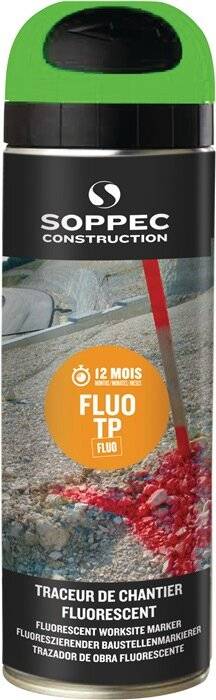 Baustellenmarkierspray FLUO TP neongrün 500ml Spraydose SOPPEC-0