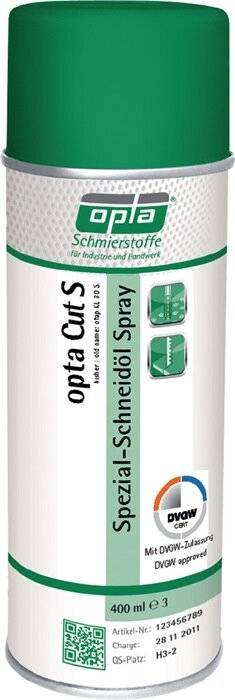 Spezialschneidöl Cut S DVGW 400 ml DVGW Spraydose OPTA-0