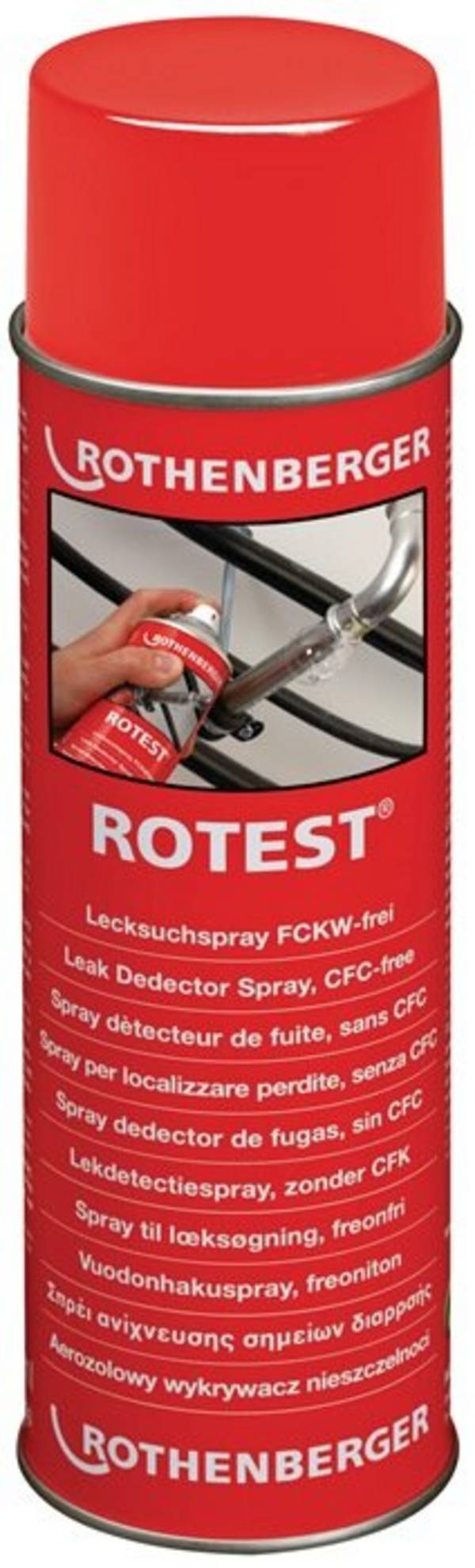 Lecksuchspray ROTEST® farblos DVGW 400 ml Spraydose ROTHENBERGER