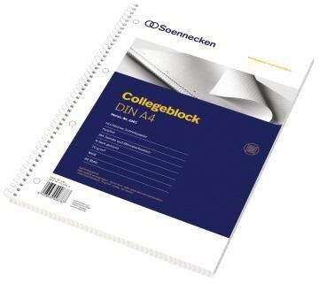 Collegeblock DIN A4 gelocht liniert 80Blatt weiß-4