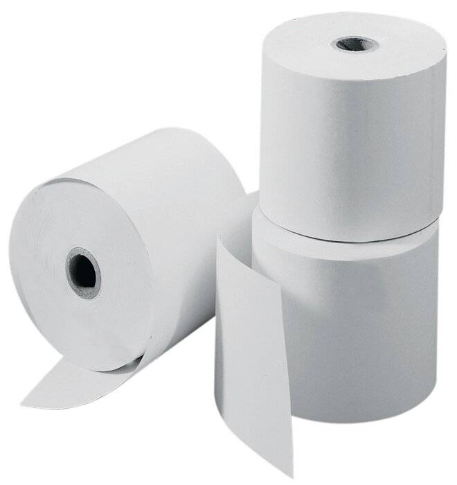Thermokassenrolle 76mmx50m weiß 5 St./Pack. - Artikel: 118012401-2