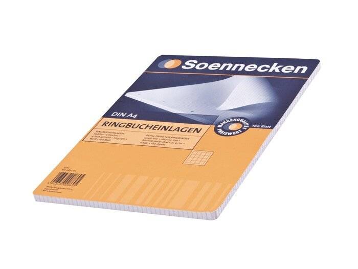 Ringbucheinlage DIN A4 70g kariert 50 Bl./Pack. - Artikel: 126083302-3