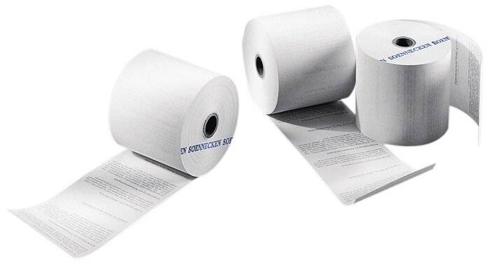 Thermokassenrolle 57mmx14m EC weiß 5 St./Pack. - Artikel: 118013001-2
