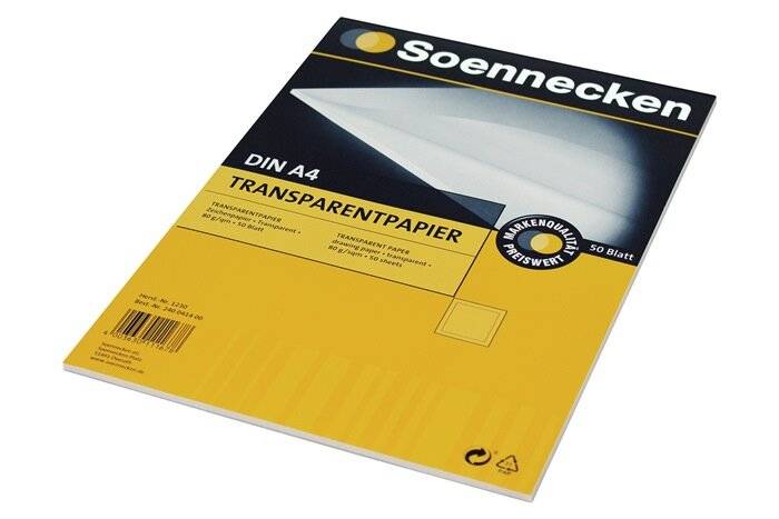 Soennecken Transparentpapier 1230 DIN A4 80g 50Blatt-3