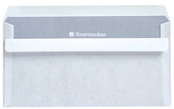 Soennecken Briefumschlag 2921 DL 75g oF sk weiß 1.000 St./Pack.-0