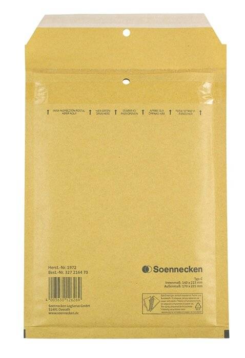Soennecken Luftpolstertasche 1972 C/0 140x215mm hk br 100 St./Pack.-5