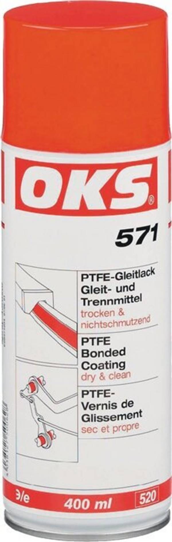 PTFE-Gleitlack OKS 571 weißlich 400ml Spraydose OKS