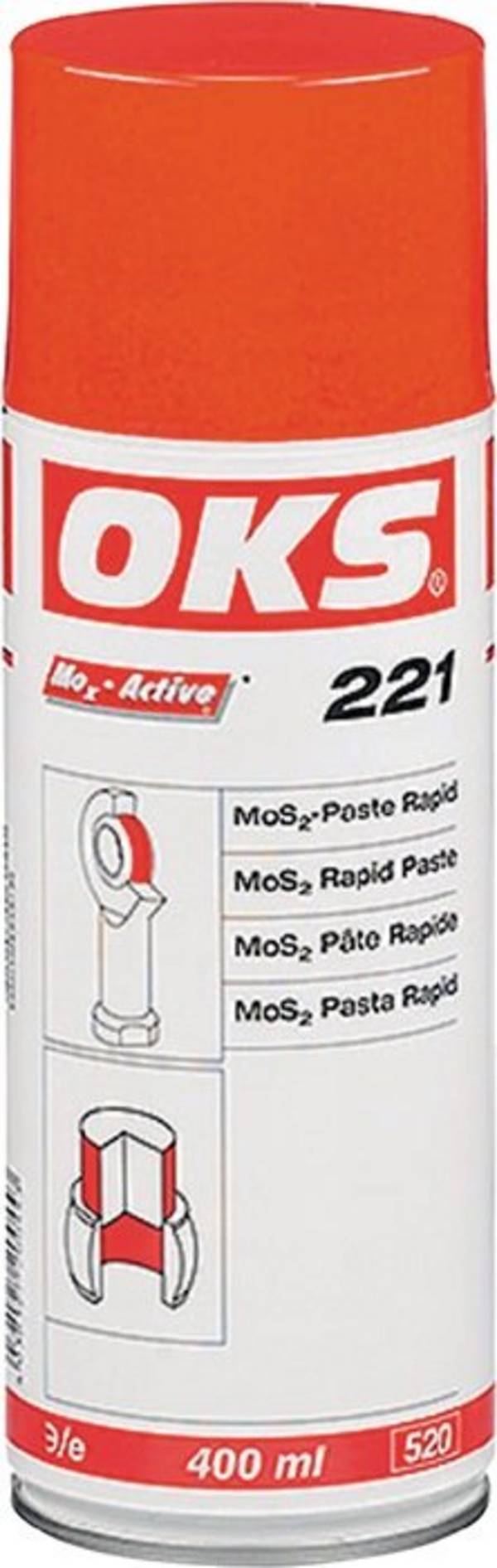 MoS² Paste Rapid Spray OKS 221 400ml schwarz Spraydose OKS