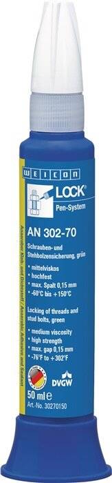 Schrauben-/Stehbolzensicherung WEICONLOCK® AN 302-70 50ml hf.mv.grün Pen-0