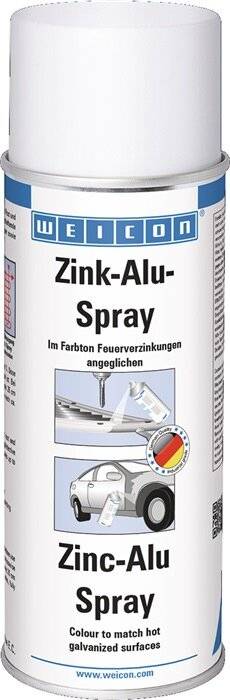 Zinkaluspray alufarben 400 ml Spraydose WEICON-0