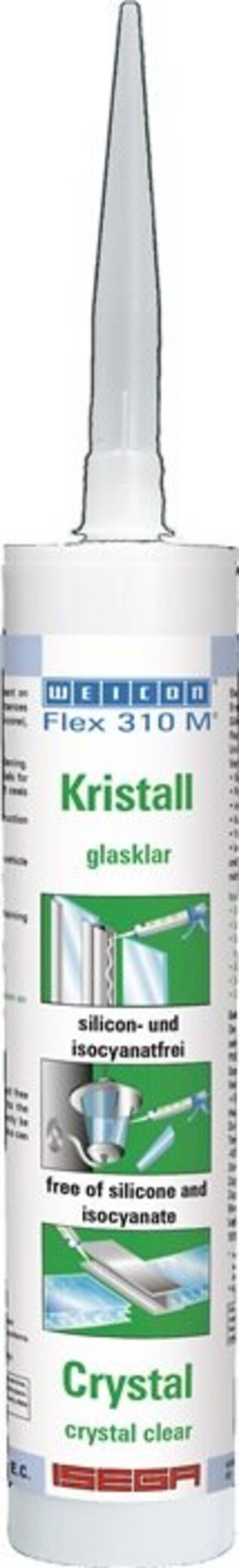 Kleb- u.Dichtstoff Flex 310 M® Kristall glasklar 310ml Kartusche WEICON