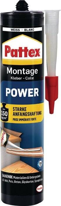 Montagekleber POWER weiß 370g Kartusche PATTEX-0