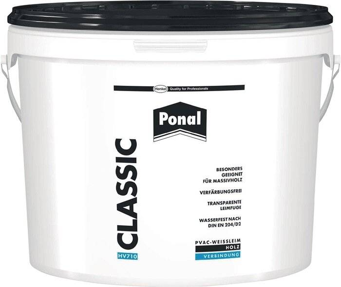 Holzleim Classic 10kg EN 204: D1,D2 Eimer PONAL-0