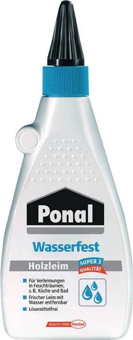 Holzleim Wasserfest/Super 3 550g EN 204: D3 Flasche PONAL-0