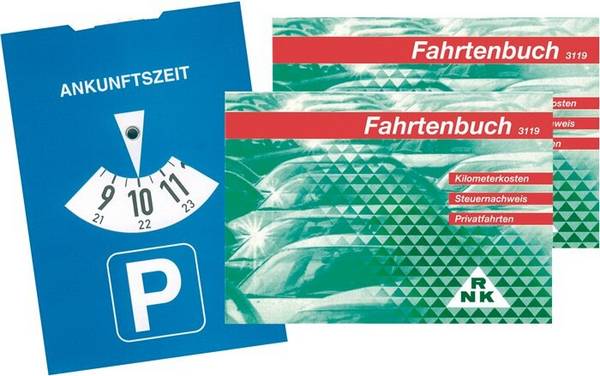RNK Fahrtenbuch 3119/2 PKW DIN A6 quer 2 St./Pack. +Parkscheibe