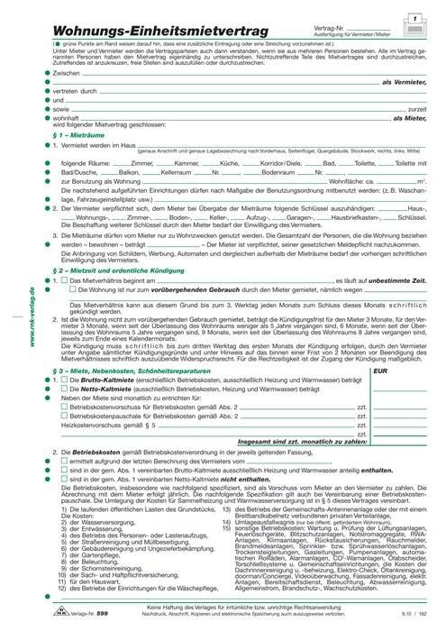RNK Mietvertrag DIN A4 4Blatt-4