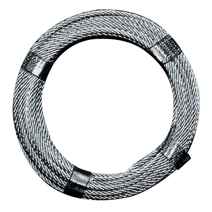 Drahtseil D.3,0-4,0mm L.170m 6x7+1FE Bruchkraft 5,28 kN Stahl,verz.ku.-ummantelt-0