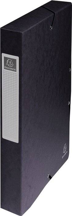 Heftbox Exabox DIN A4 40mm Karton schwarz-2