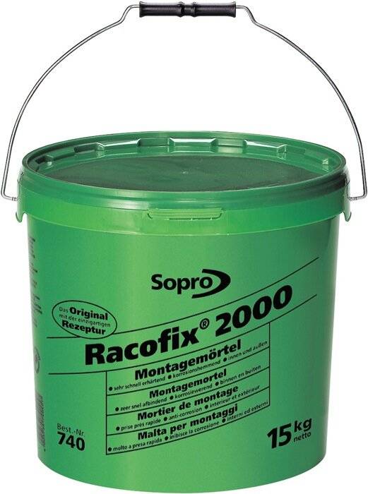 Montagemörtel Racofix® 2000 1:3 Raumteile (Wasser/Mörtel) 15kg Eimer SOPRO-4