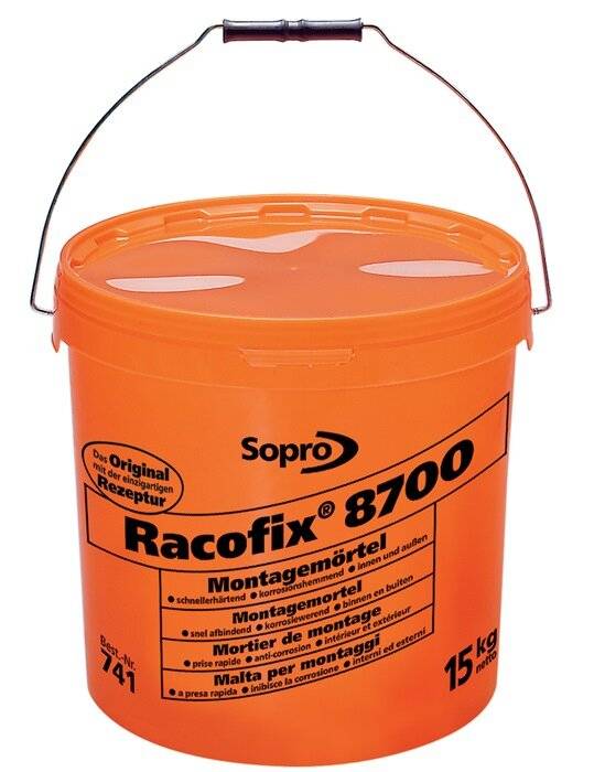 Montagemörtel Racofix® 8700 1:3 Raumteile (Wasser/Mörtel) 1kg Eimer SOPRO-0