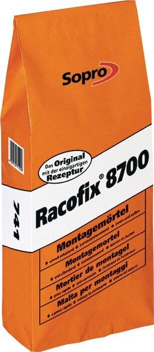 Montagemörtel Racofix® 8700 1:3 Raumteile (Wasser/Mörtel) 5kg Eimer SOPRO-0