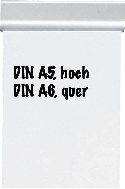 Papierklemmschiene DIN A5 Aluminium matt silber - Artikel: 176004794-2