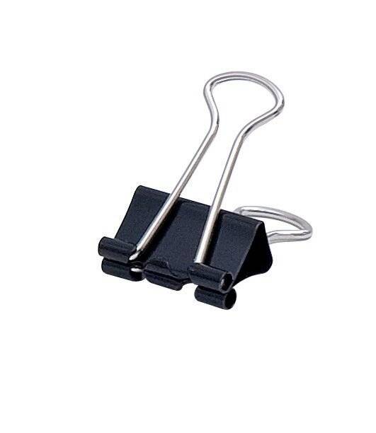 Soennecken Foldbackklemmer 1563 19x7mm schwarz 12 St./Pack.-0