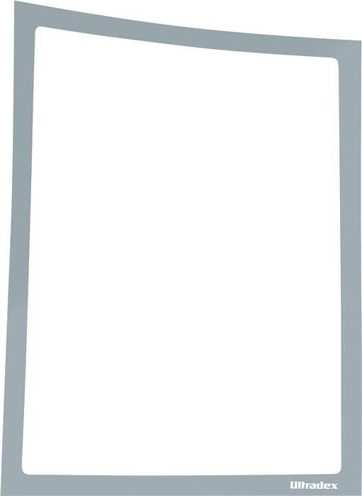 Ultradex Infotasche 889009 DIN A4 magnetisch grau 5 St./Pack-2