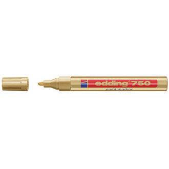 edding Lackmarker 750 4-750053 2-4mm Rundspitze permanent gold-3