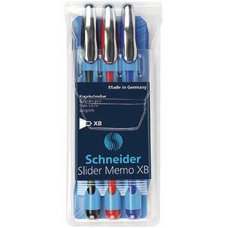 Schneider Kugelschreiber Slider Memo XB 150293 sortiert 3 St./Pack-2