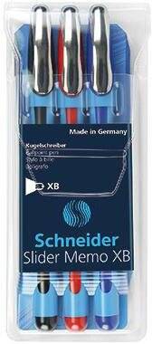 Schneider Kugelschreiber Slider Memo XB 150293 sortiert 3 St./Pack-4