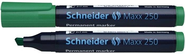 Schneider Permanentmarker Maxx 250 125004 2-7mm Keilspitze grün-2