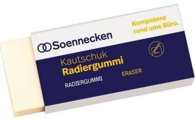 Radierer Kautschuk weiß-4